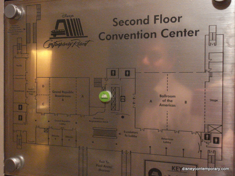 Convention Center Map Disney's Contemporary Resort Fan Site