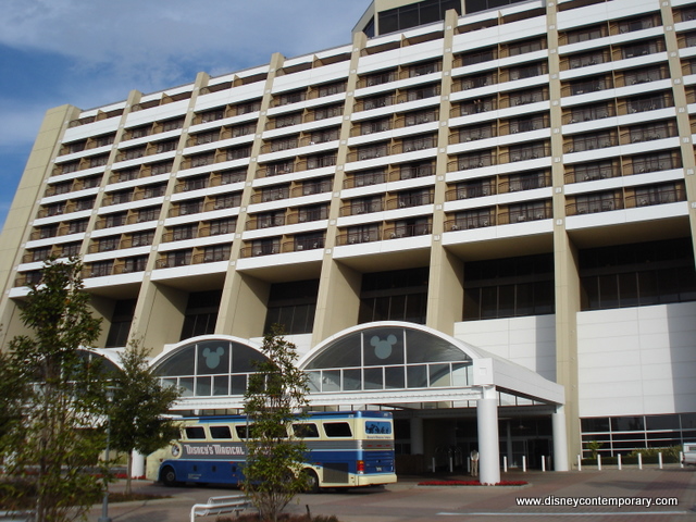 Front of Contemporary and Magical Express Stop