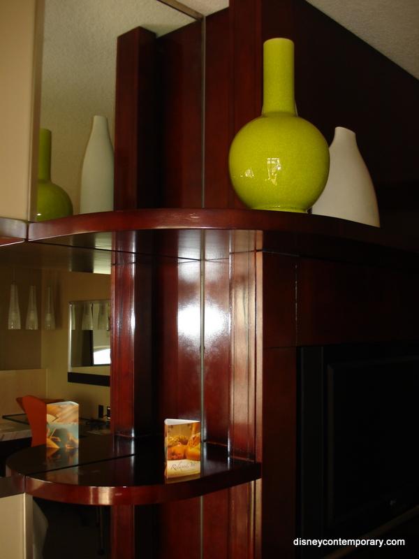 Shelves next to TV